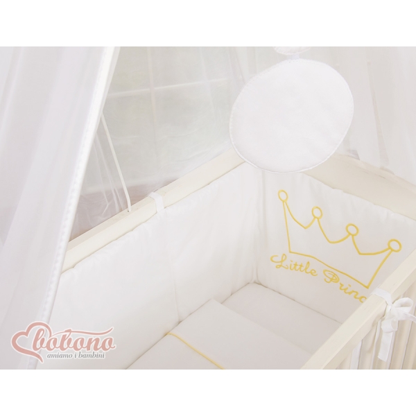 Ensemble de Linge de Lit 6 pcs pour Lit de Cododo Blanc Prince / Princess