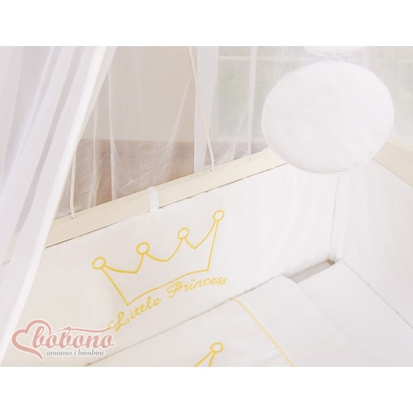 Ensemble de Linge de Lit 6 pcs pour Lit de Cododo Blanc Prince / Princess
