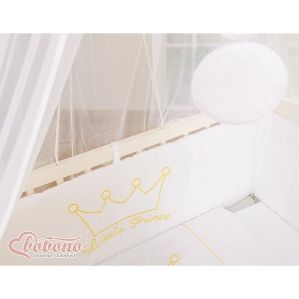Ensemble de Linge de Lit 6 pcs pour Lit de Cododo Blanc Prince / Princess