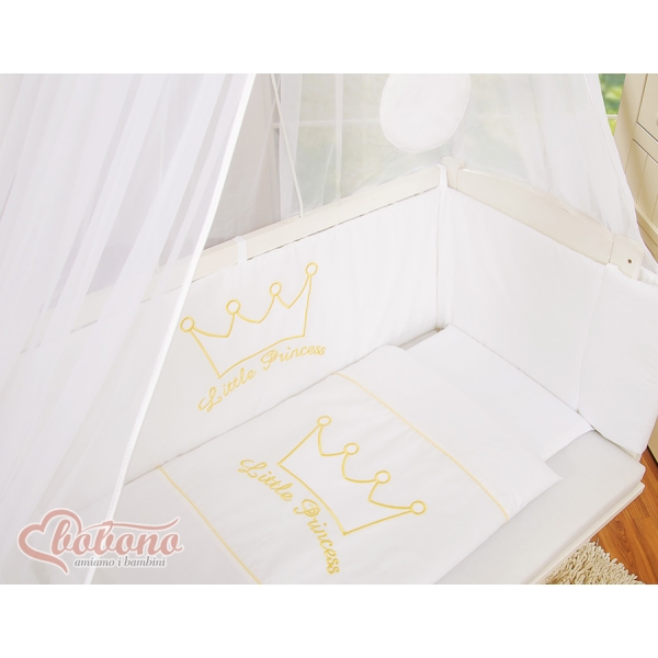 Ensemble de Linge de Lit 6 pcs pour Lit de Cododo Blanc Prince / Princess