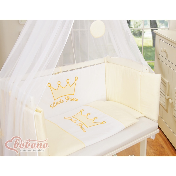 Ensemble de Linge de Lit 6 pcs pour Lit de Cododo Crème Prince / Princess