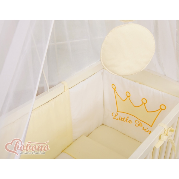 Ensemble de Linge de Lit 6 pcs pour Lit de Cododo Crème Prince / Princess