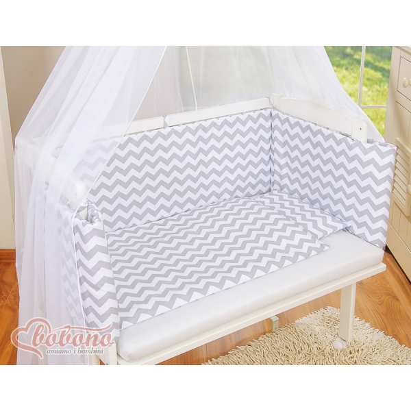 Ensemble de Linge de Lit 6 pcs pour Lit de Cododo Gris