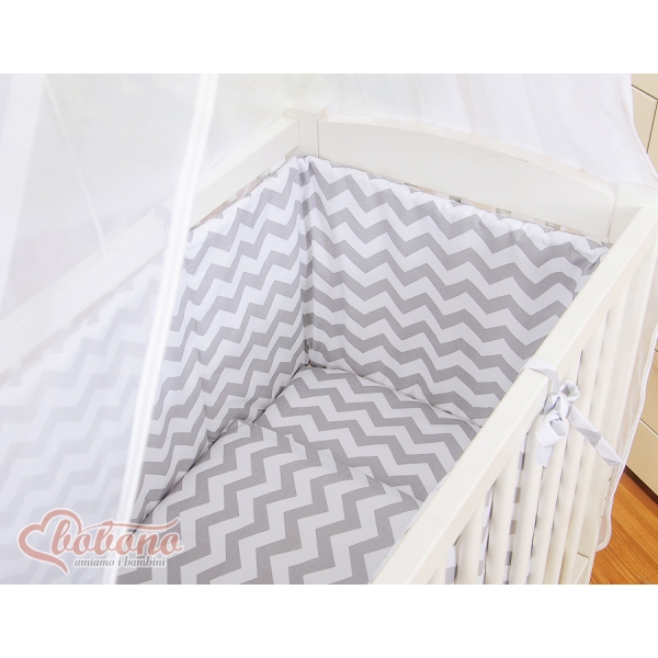 Ensemble de Linge de Lit 6 pcs pour Lit de Cododo Gris