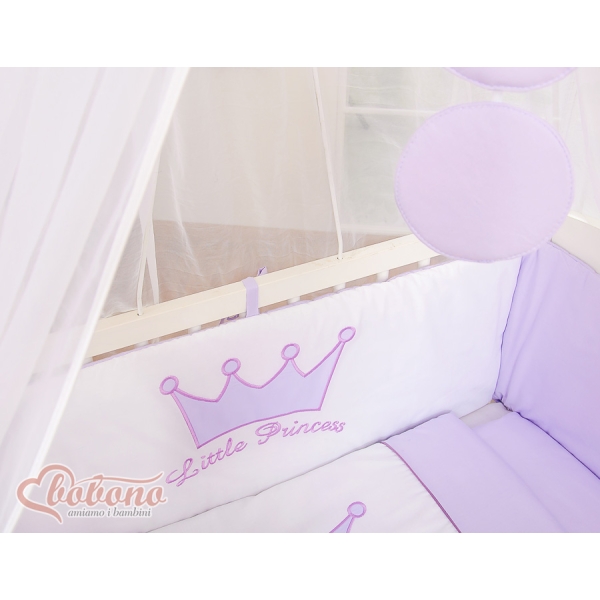 Ensemble de Linge de Lit 6 pcs pour Lit de Cododo Lila Prince / Princess