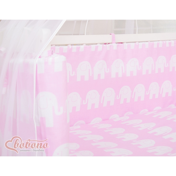 Ensemble de Linge de Lit 6 pcs pour Lit de Cododo Rose