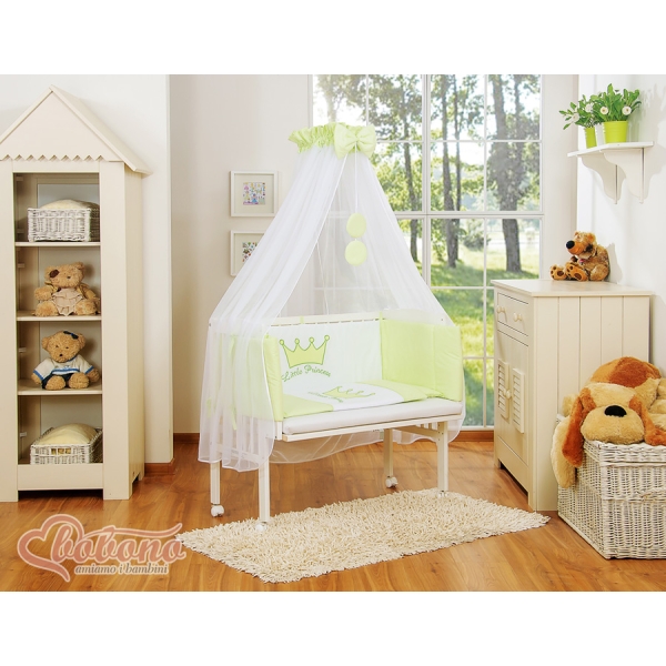 Ensemble de Linge de Lit 6 pcs pour Lit de Cododo Vert Prince / Princess