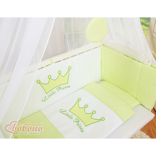 Ensemble de Linge de Lit 6 pcs pour Lit de Cododo Vert Prince / Princess