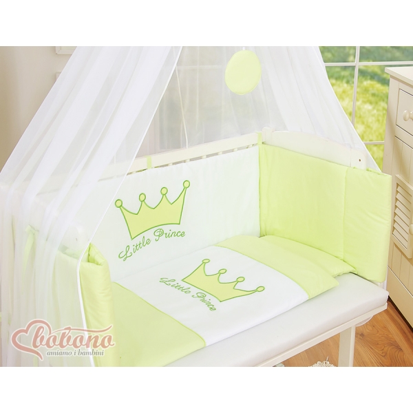 Ensemble de Linge de Lit 6 pcs pour Lit de Cododo Vert Prince / Princess