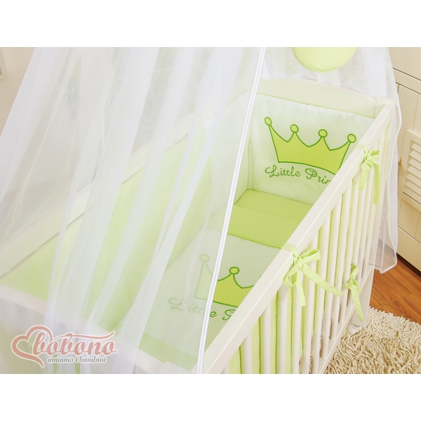 Ensemble de Linge de Lit 6 pcs pour Lit de Cododo Vert Prince / Princess