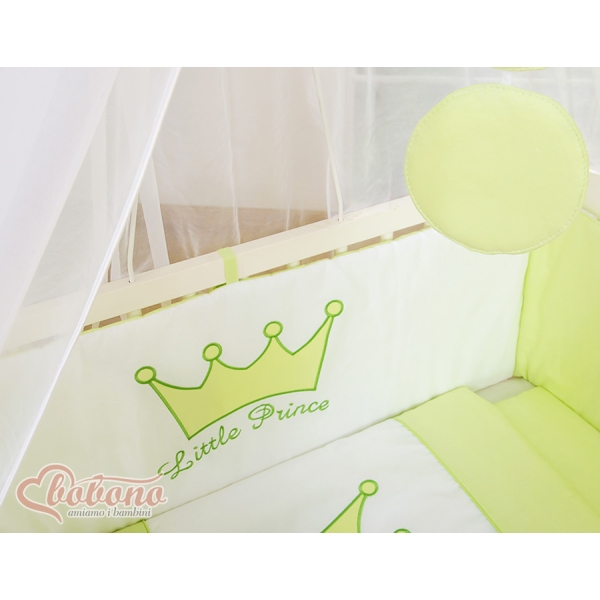 Ensemble de Linge de Lit 6 pcs pour Lit de Cododo Vert Prince / Princess