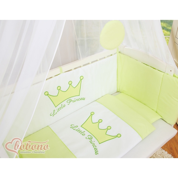 Ensemble de Linge de Lit 6 pcs pour Lit de Cododo Vert Prince / Princess