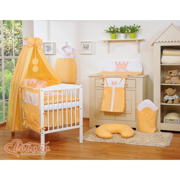 Parure Lit Bébé 11 pcs Ciel Pêche Prince / Princess