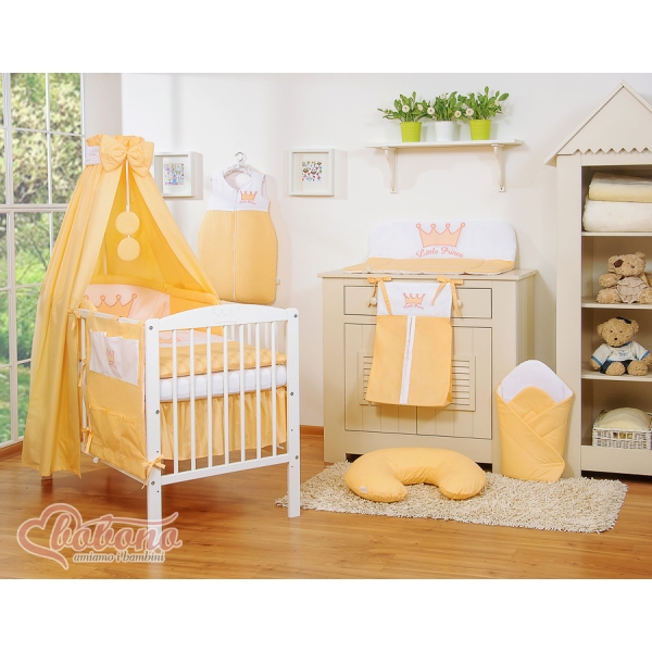 Parure Lit Bébé 11 pcs Ciel Pêche Prince / Princess
