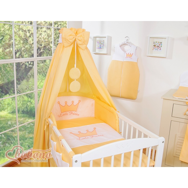 Parure Lit Bébé 11 pcs Ciel Pêche Prince / Princess