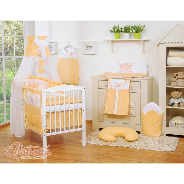 Parure Lit Bébé 11 pcs Ciel Pêche Prince / Princess