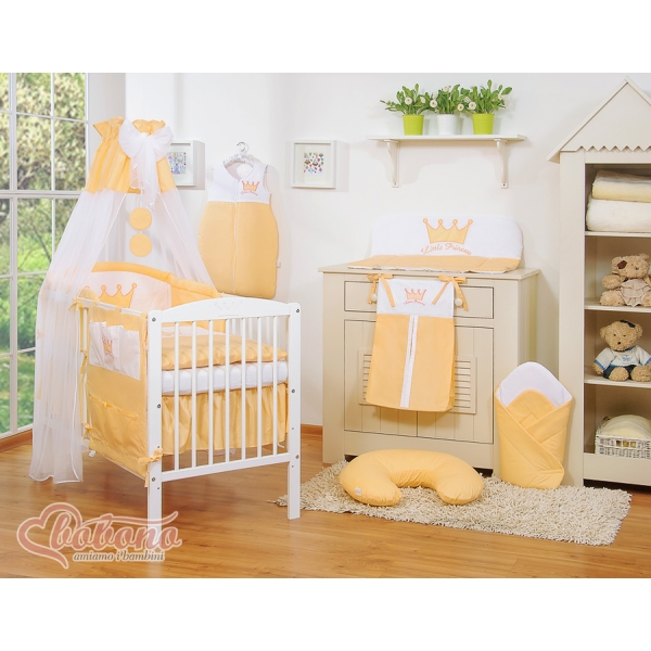 Parure Lit Bébé 11 pcs Ciel Pêche Prince / Princess