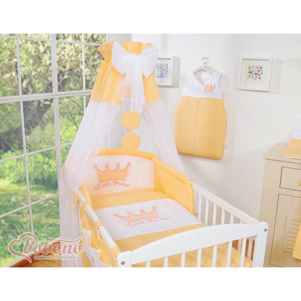 Parure Lit Bébé 11 pcs Ciel Pêche Prince / Princess