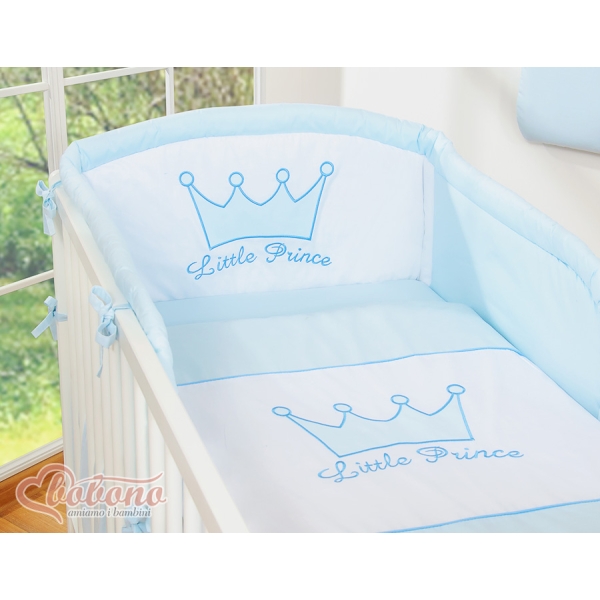 Ensemble de Linge de Lit Bébé 3 pcs Bleu Prince / Princess