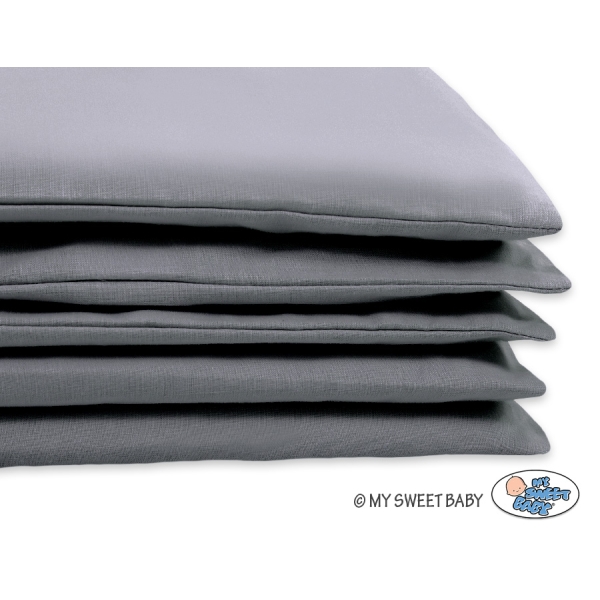 Ensemble de Linge de Lit de Lit pour Bébé 2 pcs  Anthracite