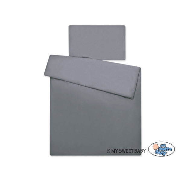 Ensemble de Linge de Lit de Lit pour Bébé 2 pcs  Anthracite