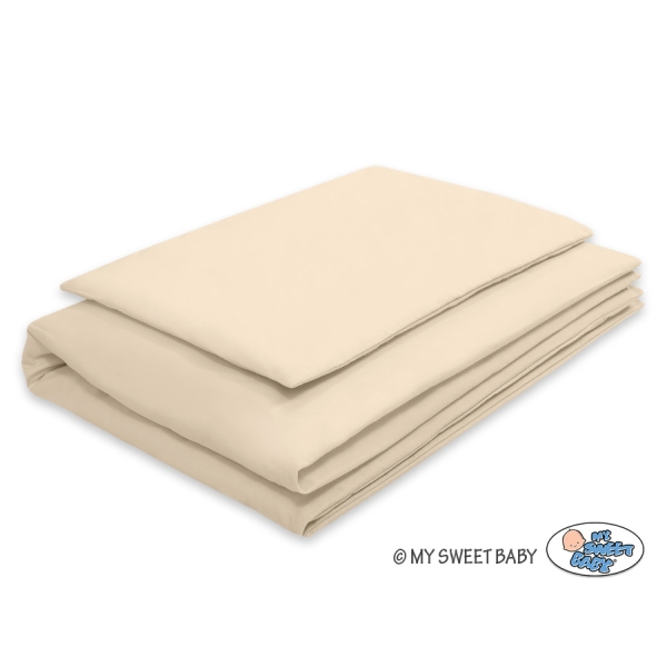 Ensemble de Linge de Lit de Lit pour Bébé 2 pcs  Beige