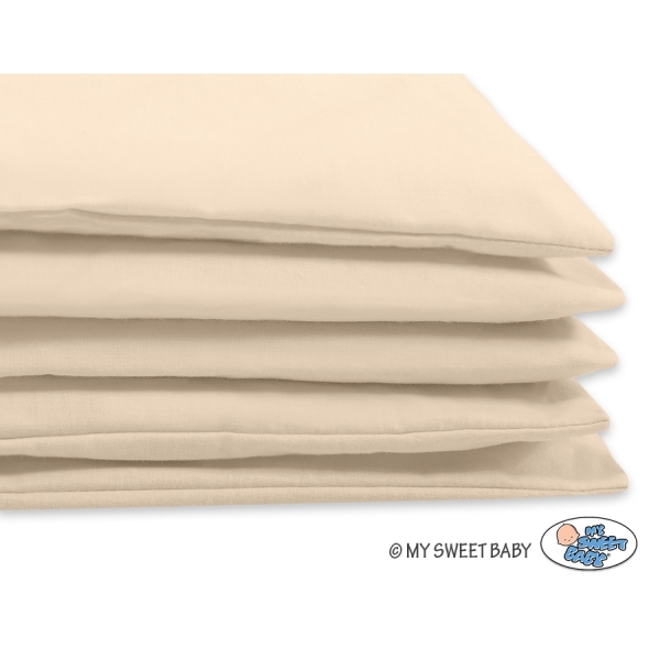 Ensemble de Linge de Lit de Lit pour Bébé 2 pcs  Beige