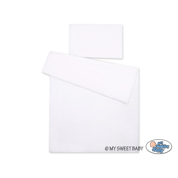 Ensemble de Linge de Lit de Lit pour Bébé 2 pcs  Blanc