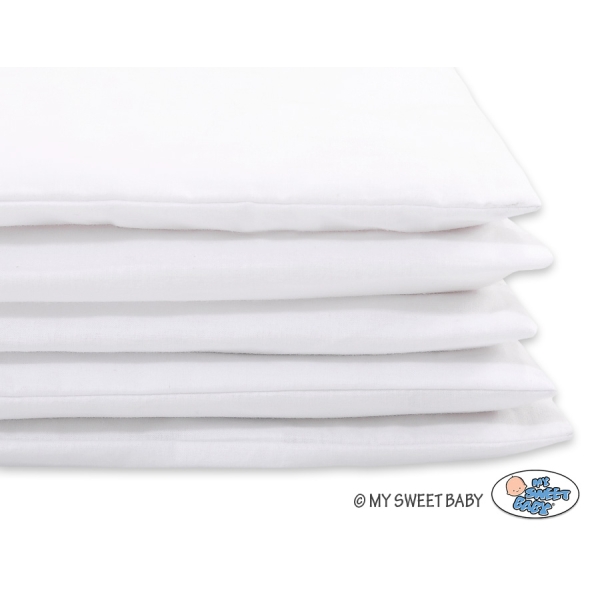 Ensemble de Linge de Lit de Lit pour Bébé 2 pcs  Blanc