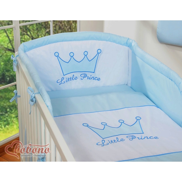 Ensemble de Linge de Lit de Lit pour Bébé 2 pcs Bleu Prince / Princess