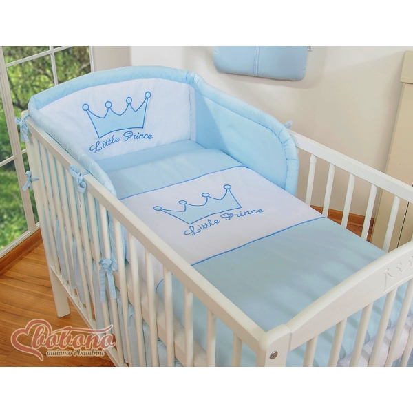 Ensemble de Linge de Lit de Lit pour Bébé 2 pcs Bleu Prince / Princess