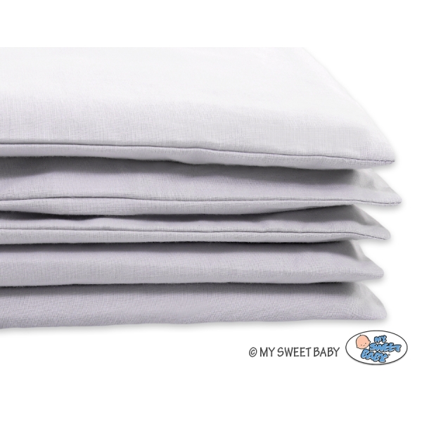 Ensemble de Linge de Lit de Lit pour Bébé 2 pcs  Gris