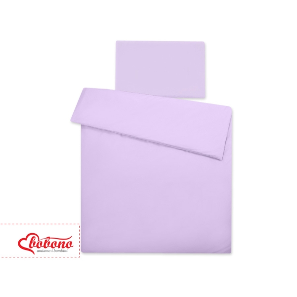 Ensemble de Linge de Lit de Lit pour Bébé 2 pcs Lila Cœurs
