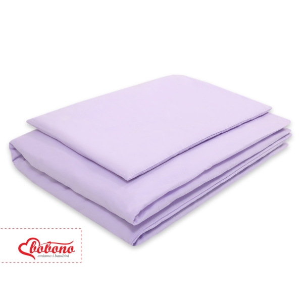 Ensemble de Linge de Lit de Lit pour Bébé 2 pcs Lila Cœurs