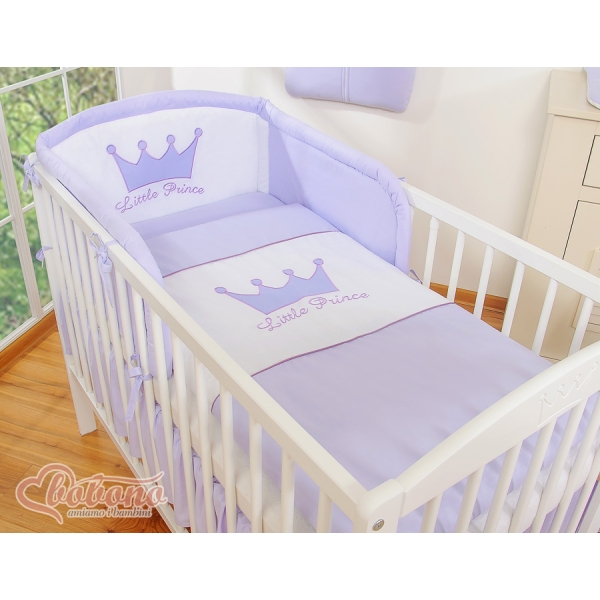Ensemble de Linge de Lit de Lit pour Bébé 2 pcs Lila Prince / Princess
