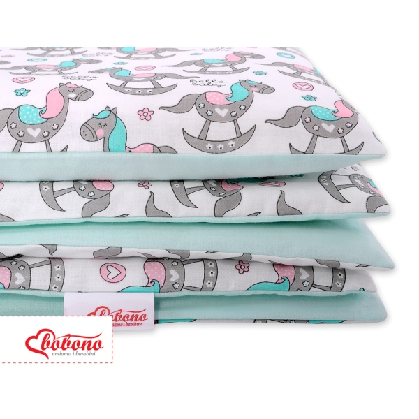 Ensemble de Linge de Lit Enfant 2 pcs 100x135 MINI Chevaux à Bascule
