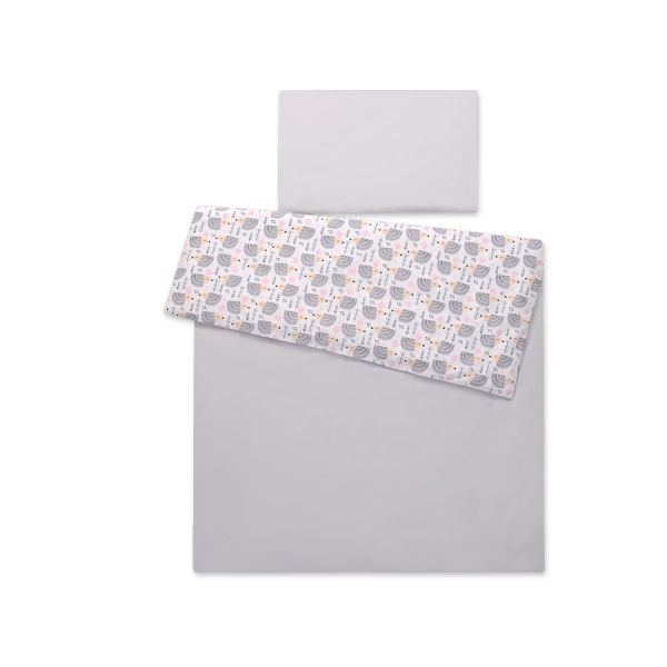 Ensemble de Linge de Lit Enfant 2 pcs 100x135 MINI Gris Hérissons