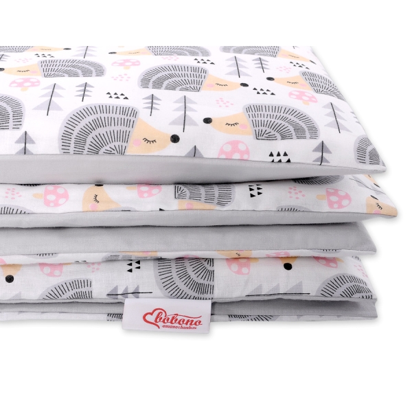 Ensemble de Linge de Lit Enfant 2 pcs 100x135 MINI Gris Hérissons