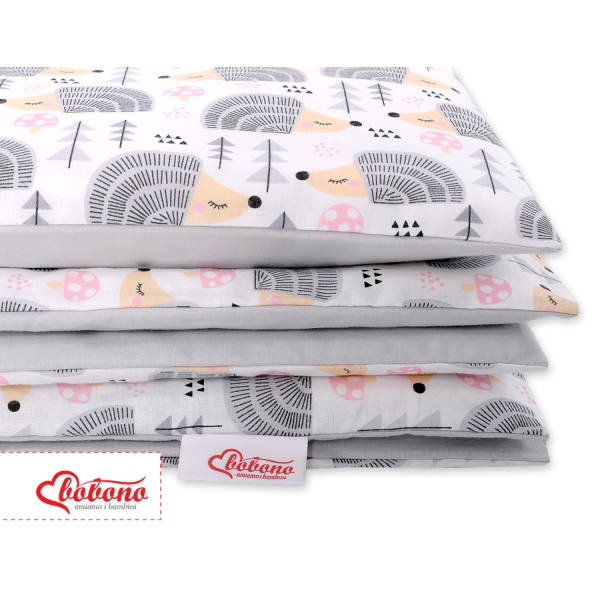 Ensemble de Linge de Lit Enfant 2 pcs 100x135 MINI Gris Hérissons