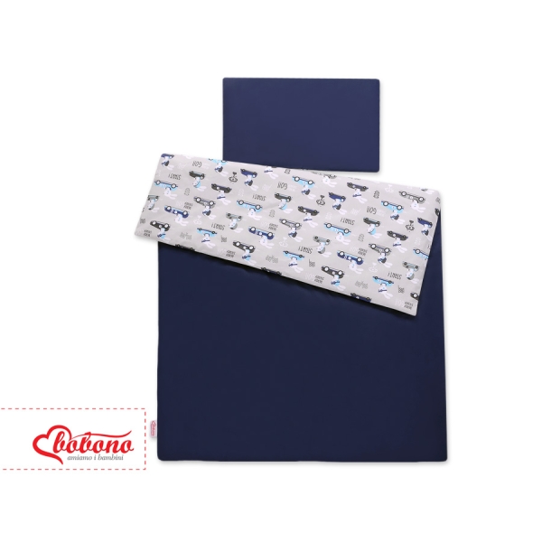 Ensemble de Linge de Lit Enfant 2 pcs 100x135 MINI Gris Lapins