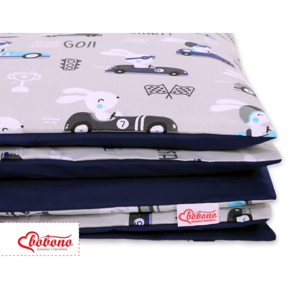 Ensemble de Linge de Lit Enfant 2 pcs 100x135 MINI Gris Lapins