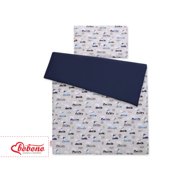 Ensemble de Linge de Lit Enfant 2 pcs 100x135 MINI Gris Lapins
