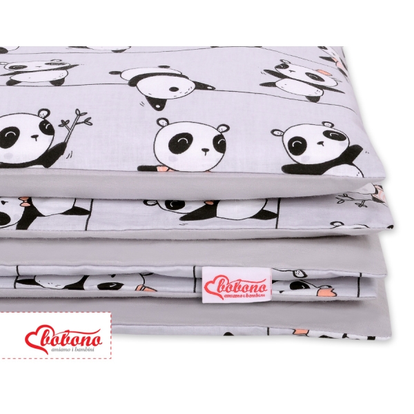 Ensemble de Linge de Lit Enfant 2 pcs 100x135 MINI Gris Panda