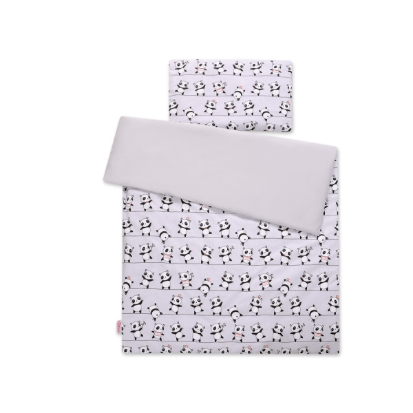 Ensemble de Linge de Lit Enfant 2 pcs 100x135 MINI Gris Panda