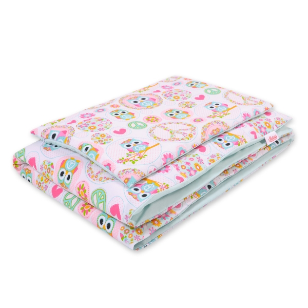 Ensemble de Linge de Lit Enfant 2 pcs 100x135 MINI Hiboux