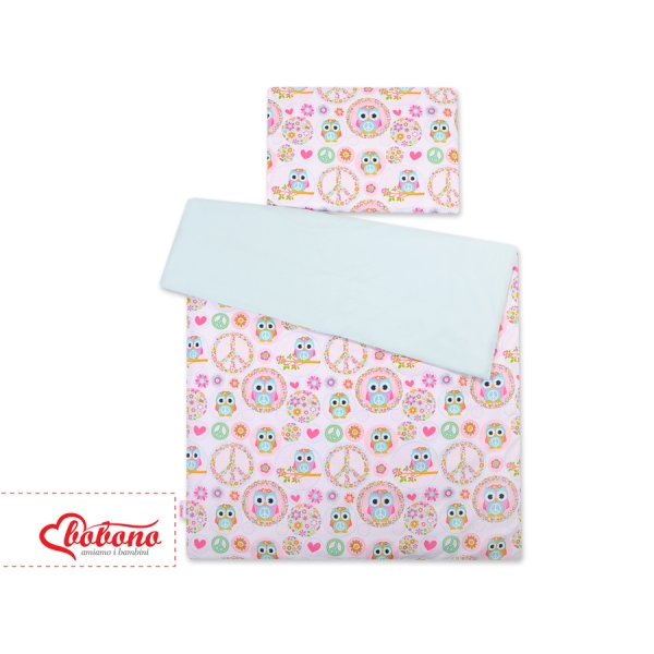 Ensemble de Linge de Lit Enfant 2 pcs 100x135 MINI Hiboux