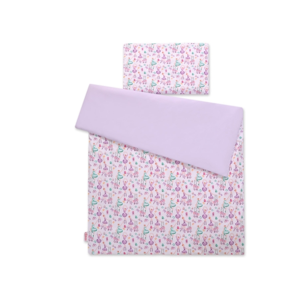 Ensemble de Linge de Lit Enfant 2 pcs 100x135 MINI Lila Ballerines
