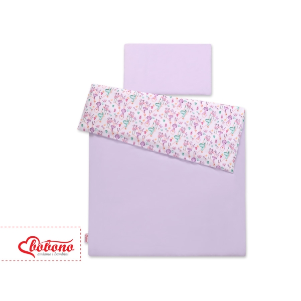 Ensemble de Linge de Lit Enfant 2 pcs 100x135 MINI Lila Ballerines