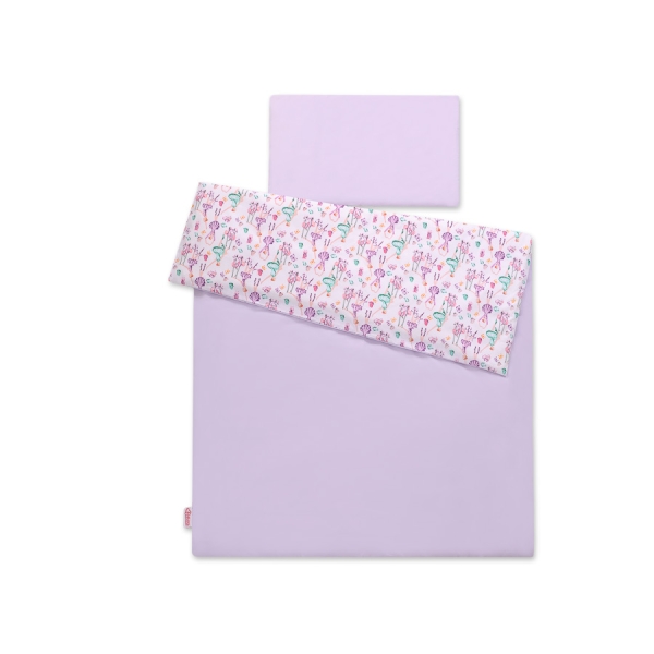 Ensemble de Linge de Lit Enfant 2 pcs 100x135 MINI Lila Ballerines