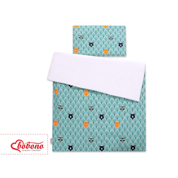 Ensemble de Linge de Lit Enfant 2 pcs 100x135 MINI Menthe Arbres